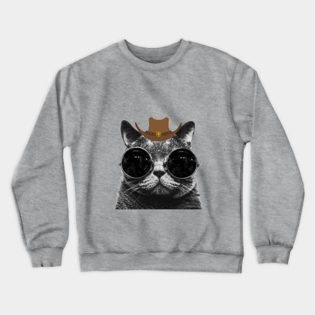 Cat Crewneck Sweatshirt by Alpha-store
